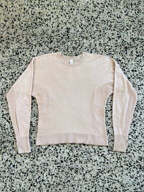 Lululemon Cashlu Cashmere Blend Cropped Sweater Pink Knit Crewneck Women’s 2